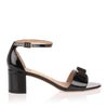 Gavina black patent leather sandal