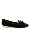 Sarno Black Velvet Loafer