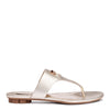 Enfola metallic leather sandals