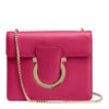 Thalia fuchsia leather Gancini shoulder bag