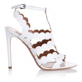 White leather sandal