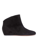 Chamois 30 black suede wedge boots