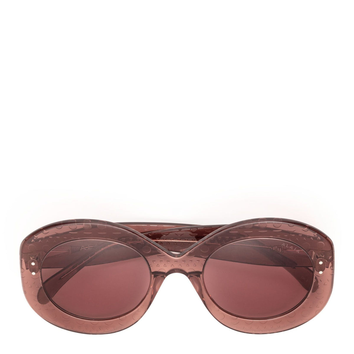Dark round acetate sunglasses