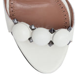 White leather Bomb Sandals