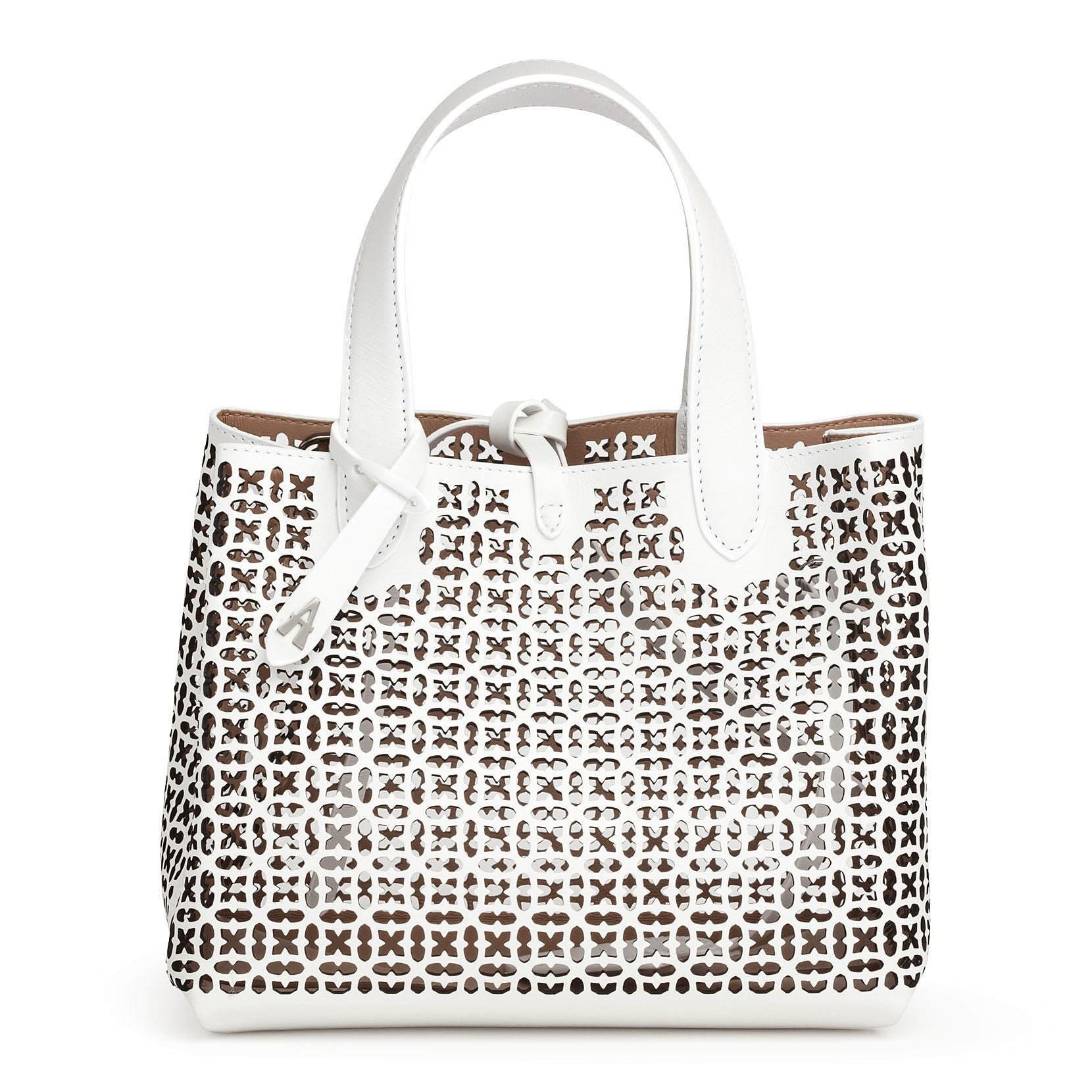Frida Mini white laser cut bag