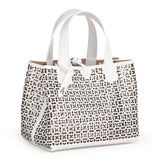 Frida Mini white and black laser-cut bag