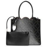 Garance 28 black studded tote bag