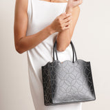 Garance 28 black studded tote bag