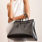 Sidi 41 black leather tote bag