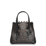 Mina 16 vienne circulaire black tote bag