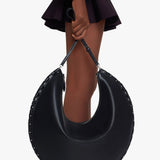 Le Demi-Lune large leather bag