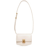 Le Papa Small ivory box calf leather bag