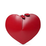 Le Coeur red leather crossbody bag