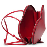 Le Coeur red leather crossbody bag