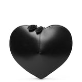 Le Coeur black leather crossbody bag