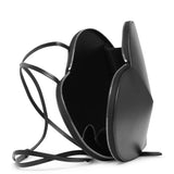 Le Coeur black leather crossbody bag