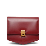 Le Papa medium dark red leather bag