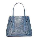 Mina 25 circulaire blue tote bag