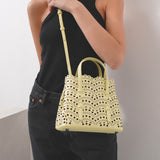 Mina 20 vienne vague yellow tote bag