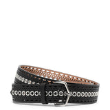 Neo vienne eyelets leather belt