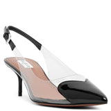 Coeur 55 black patent slingbacks