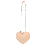 Le Coeur beige leather crossbody bag