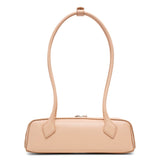 Le Teckel small beige leather bag
