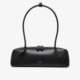 Le Teckel Medium black leather bag