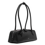 Le Teckel Medium black leather bag