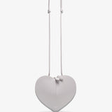 Le Coeur grey leather crossbody bag