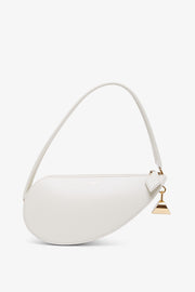 Le Demi-Coeur S white bag