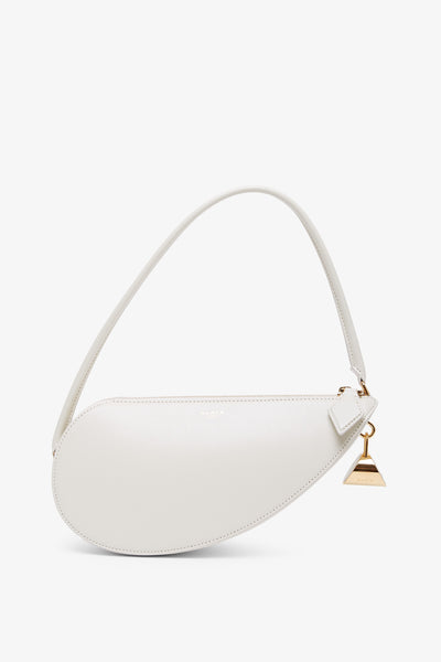 Le Demi-Coeur S white bag