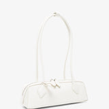 Le Teckel Small white leather bag