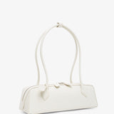 Le Teckel Medium white leather bag