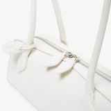 Le Teckel Medium white leather bag