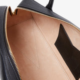 Le Teckel medium black leather bag