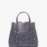 Mina 20 blue leather tote bag