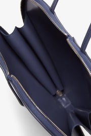 Le Coeur dark blue leather crossbody bag