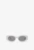 Oval 82 white sunglasses