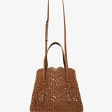 Mina 25 vienne light brown suede tote bag
