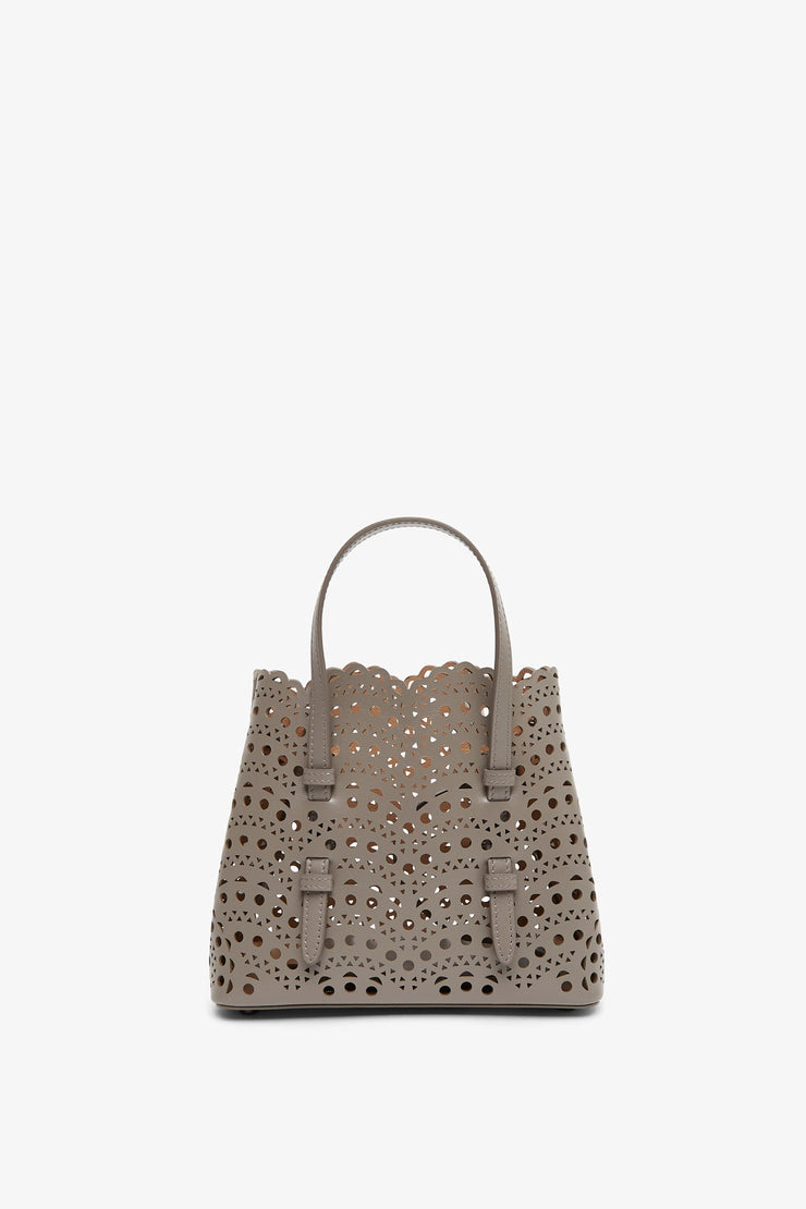 Mina 20 taupe leather tote bag