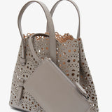 Mina 20 taupe leather tote bag
