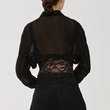 Georgette shirt bodysuit