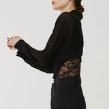 Georgette shirt bodysuit