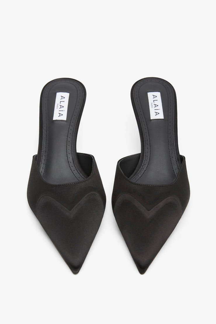 Black 55 mule pumps