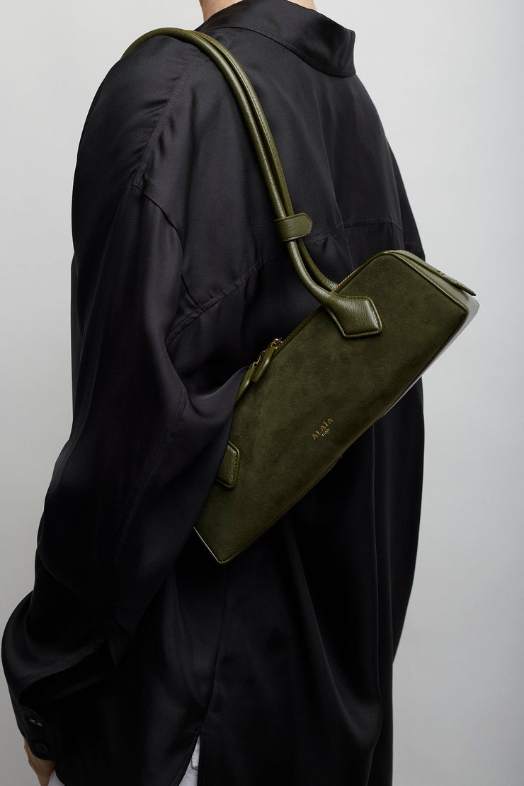 Le Teckel small green bag