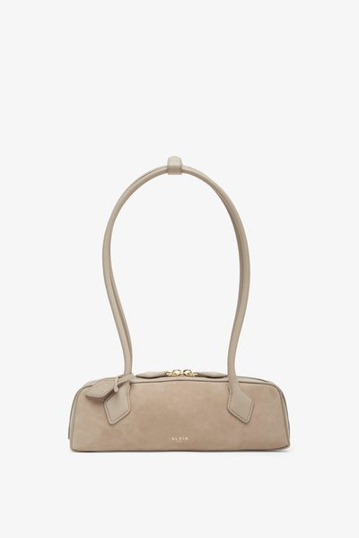 Le Teckel small greige bag