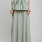 Maxi light blue skirt