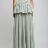 Maxi light blue skirt