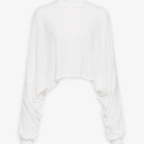 Batwing white jumper